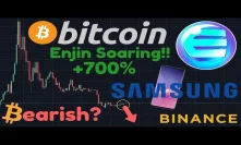 CRASH According To BTC Shorts? | Enjin Up 700% Since February | Binance Coin Also Pumping