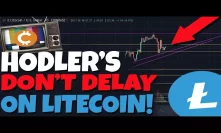 Hodlers Don't Delay On Litecoin! We May Never See The Price This Low.