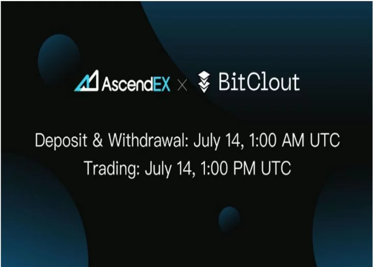 BitClout lists on AscendEX, continuing incredible growth