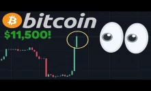 OMG!!! BITCOIN PUMPING NOW TO $11,500!!! | So I Was RIGHT After All?!!