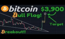 Bitcoin $3,900 Target For BULL FLAG! The Move Is NOT Over!