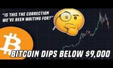 Bitcoin Dips To $9,000 | Is This The Correction We've Been Waiting For?