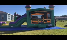 Deliver and clean bounce house combo