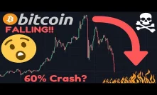 BITCOIN FALLING!! Next Target $7,000?? | Is the Parabolic Move Over?! | Altcoins