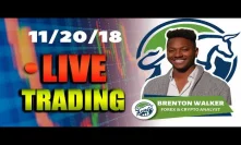 LIVE TRADING P2: CRYPTO & FOREX WITH BRENTON WALKER! (BITCOIN RETRACEMENT AND MORE)