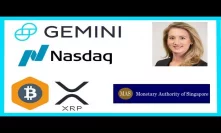 Crypto Hedge Funds Rise - Nasdaq COO Gemini - Singapore Crypto Banking - Mercado Bitcoin Ripple XRP