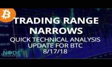 Quick Update for 8/17 : Bitcoin Price Range Narrows |  Strong Alt Bounces!