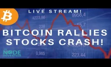 Bitcoin & Litecoin Moving - Stocks Crash!  Live Charts Review