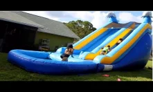 Bounce house business delivering fun