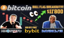BITCOIN MASSIVE BULL FLAG BREAKOUT to $11'900 AHEAD!!  & 100 BTC BYBIT GIVEAWAY
