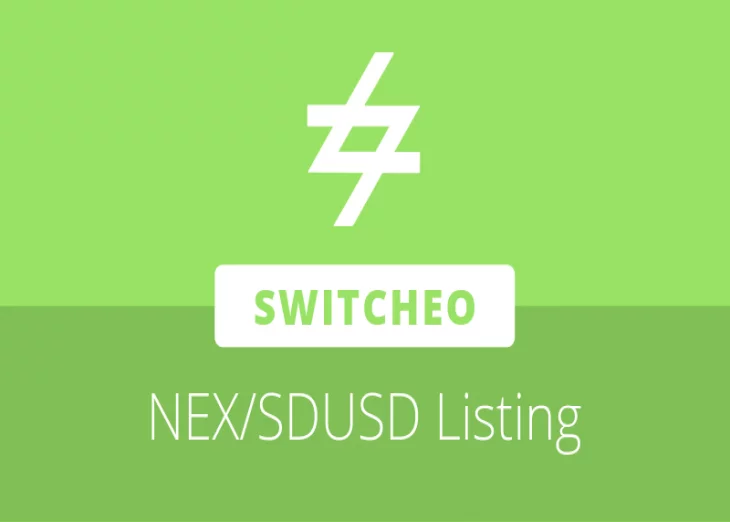 Switcheo Exchange lists NEX/SDUSD trading pair