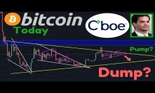 BIG DUMP Coming?! Or Small Pump? | BREAKING: Karpeles FOUND GUILTY! | CBOE Discontinues BTC Futures!