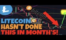 LITECOIN IS ABOUT TO DO SOMETHING FOR THE FIRST TIME IN MONTH'S btc ltc crypto 2019 news price