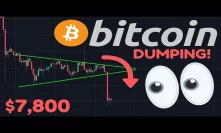 BITCOIN DUMPING BELOW $8,000!!! | WILL $7,800 IMPORTANT SUPPORT HOLD?!