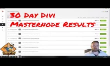 Divi Masternode 30 Day Results + I Started Another Copper masternode!