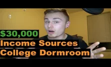 How I built 5 Income Sources That Generate $30,000 Annually From My College Dorm Room