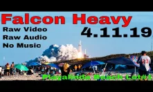 Falcon Heavy Launch 4k POV from Playalinda Beach Lot #1 Raw Sound, no music!