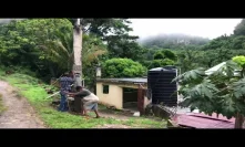 Working on the house in Jamaica