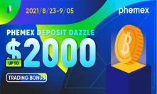 Get $2,000 in BTC with Phemex Deposit Dazzle