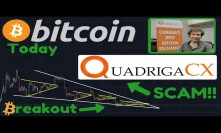 Bitcoin FALLING WEDGE! | NEWS: CEO Of QuadrigaCX Signed His Last WILL Right Before His 