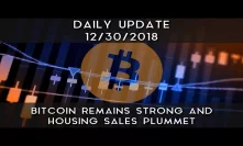 Daily Update (12/30/18) | Bitcoin remains strong & housing sales plummet