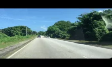 Drive on the Negril coast of Jamaica