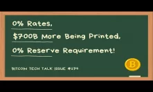 0% rates, $700B more being printed, 0% reserve requirement! Bitcoin Tech Talk Issue #179