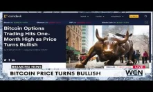 BITCOIN HEADLINES: Bitcoin Options Trading Hits One-Month High as Price Turns Bullish