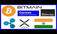 Whale Crypto Dump - New Bitmain CEO - Genesis Trading OTC - Bitwise Physical BTC ETF - India Ripple