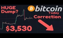 BIG CORRECTION Coming? First Target $3,530 | Small PUMP Before Dump? | Average BTC User Analysis
