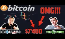 OMG!!! BITCOIN CRASHING to $7'400 RIGHT NOW!!? w. The Moon Carl!!!