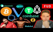 EOS to 10M TPS? Tron $100M Fund? Tether to Fiat? Coinbase TheKey OceanEx VeChain SteemIt Bitcoin