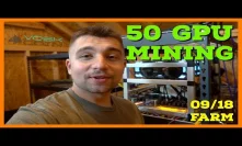 50 GPU Mining Farm Earns Less Than $10 A Day - VoskCoin Mining Farm Profitability Update