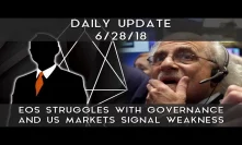 Daily Update (6/28/18) | EOS struggles with governance & US markets show weak support