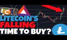 URGENT: Litecoin Is FALLING. I am Getting Ready To Buy Back In. (BAT Analysis)