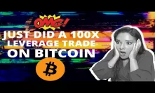 How To Leverage Trade On Bitcoin Tutorial | Layah Does 100x BTC Trade on Phemex