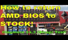 How to Return your AMD GPU to Stock in 2019! Claymore 14.3 Strap test!