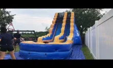 Deliver the 19 feet tall water slide