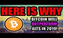 Bitcoin Will Outperform Almost Every Altcoin in 2019! Here Is Why! [Cryptocurrency Theory]