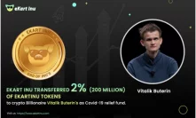 Ekart Inu transferred 200 million worth of tokens to Vitalik Buterin as Covid-19 relief fund