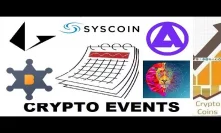 Upcoming Cryptocurrency Events (1st-7th of July) - Bounty0x, Lion Coin, Loopring, Aphelion, Syscoin
