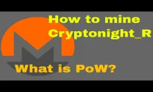 How to mine XMR Cryptonight_R - What is PoW - LIVEFEED at the moment of the fork!