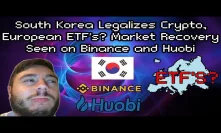 Bitcoin Volumes SOAR on Binance, & Institutional Money Coming Into Crypto, South Korea, Swiss Banks