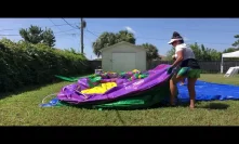 Roll up the bounce house combo