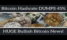 Bitcoin Hashrate 45% Dump & Why It's Good! XTZ XMR Primed | MOST BULLISH #BITCOIN NEWS!