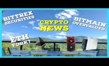 Crypto News | ETH Fork | Mining Algorithm Change? | Bitmain Overvalued | Bittrex Securities