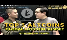 Top 3 Altcoins at The Global Litecoin Summit with Captain Crypto
