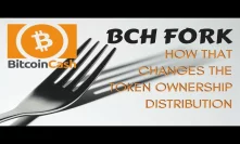 BCH Fork and how that changes the token ownership distribution