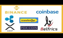 Binance Institutional Trading Plans - Coinbase Affect Dying - TransferGo & PDX Coin Ripple xRapid