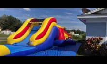 Deliver the bounce house Waterslide combo